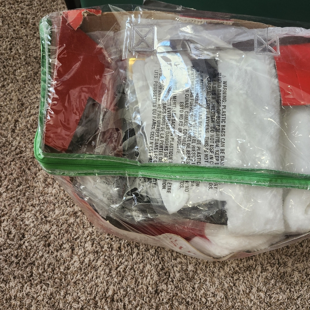 Plush Santa Suit Adult Standard - Picture 3 of 10